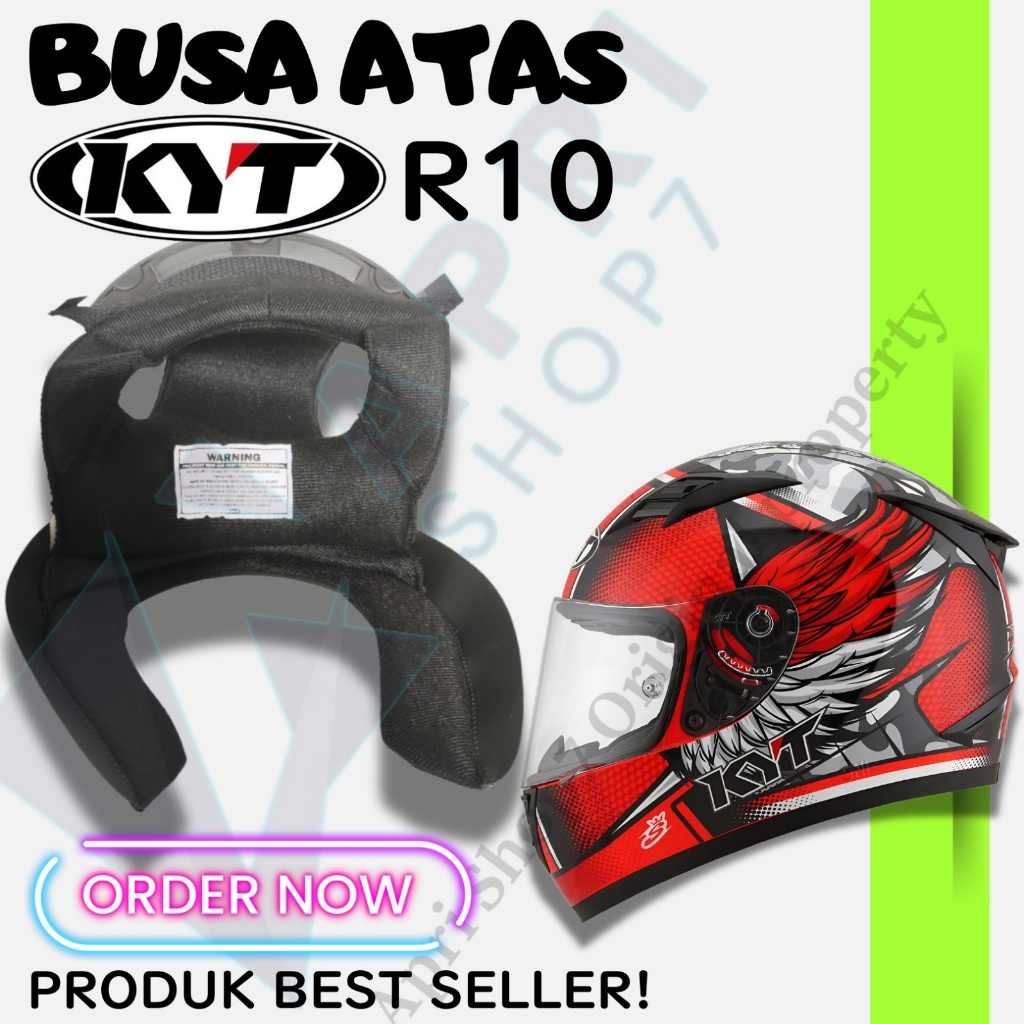 Busa Kepala helm KYT R10 | Crownpad helmet kyt R10 ALL size