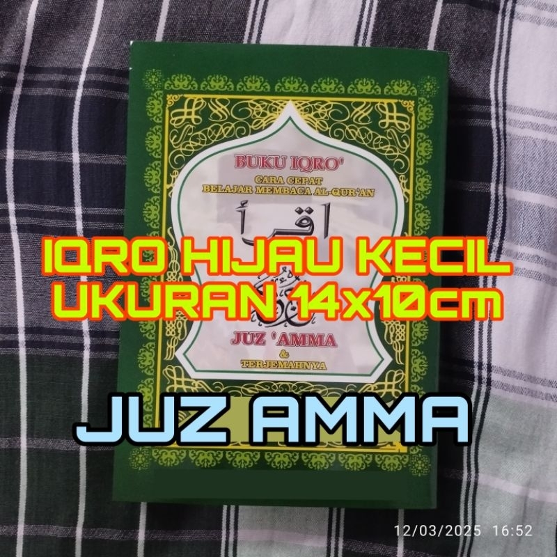 Iqro kecil Juz Amma hijau, Iqro hijau kecil Juz amma