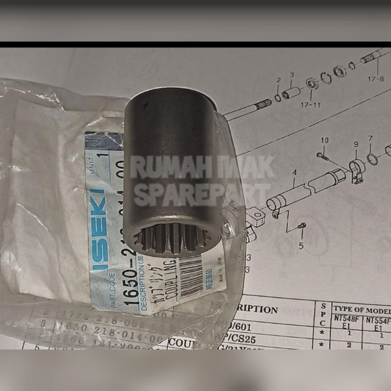 Coupling Traktor Iseki 5470