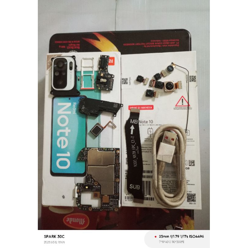 MESIN REDMI NOTE 10 4G ORIGINAL MATI + DUSBOOK HP