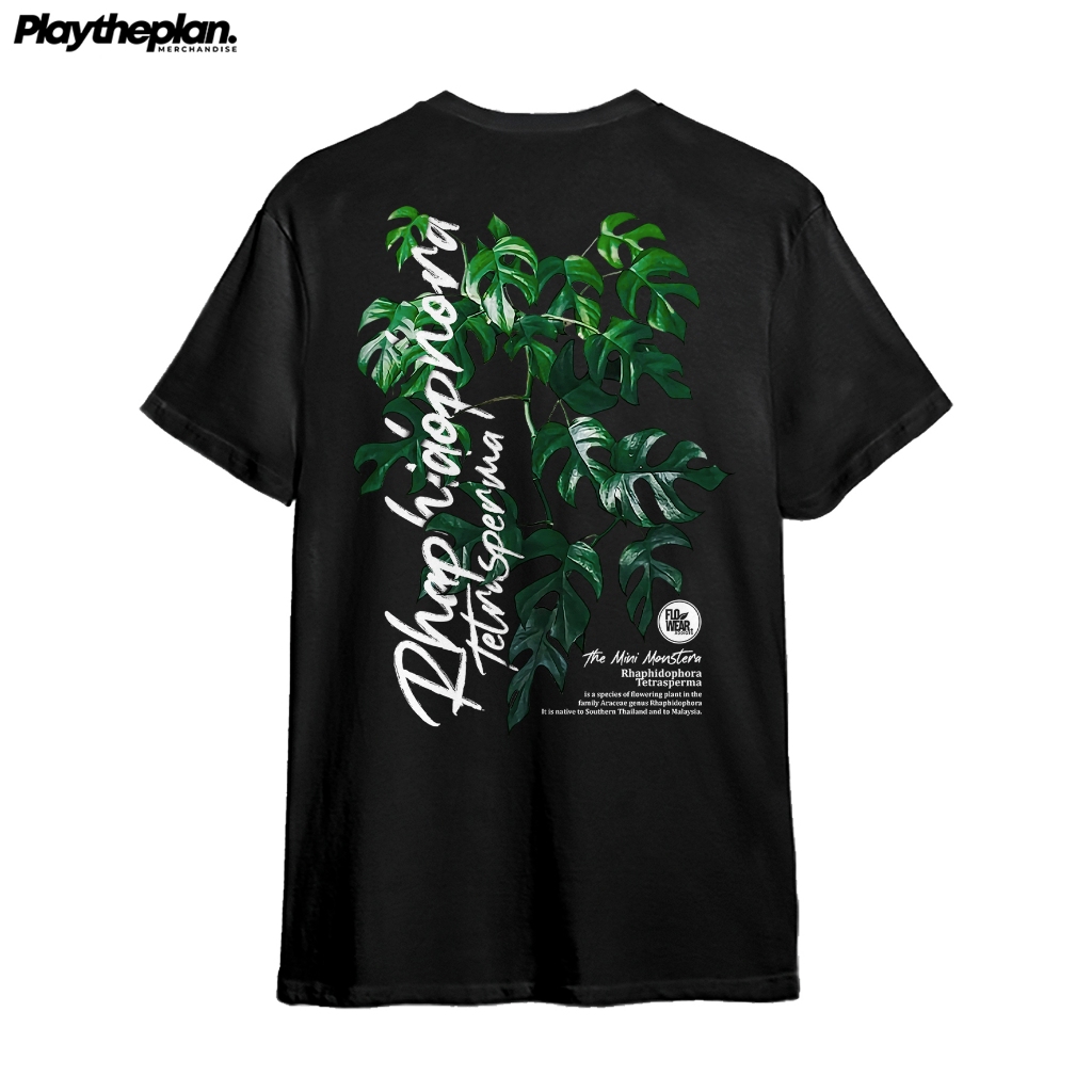 T-shirt / Kaos Tanaman Hias RHAPHIDOPHORA TETRASPERMA - MINI MONSTERA