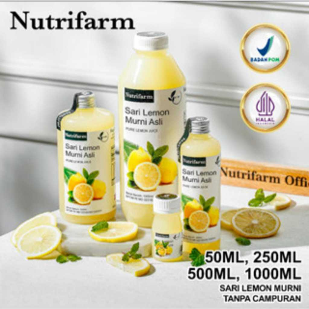 

Sari lemon murni asli Nutrifarm 1000ml