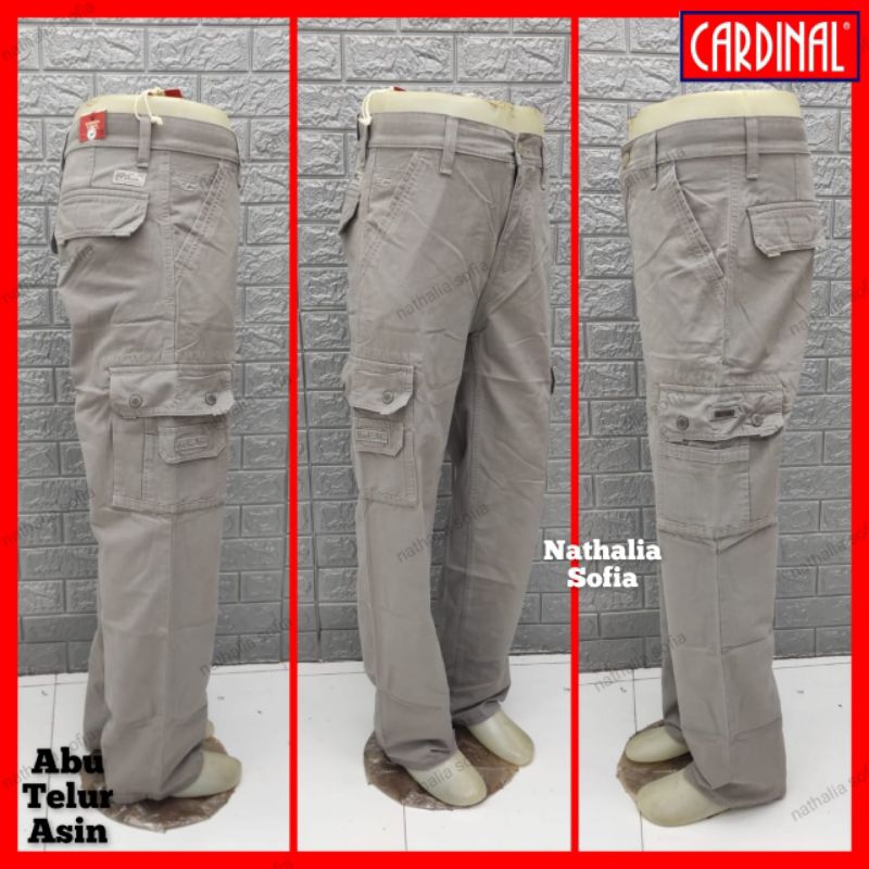 CARDINAL celana panjang cargo pria size 27-38 100% original