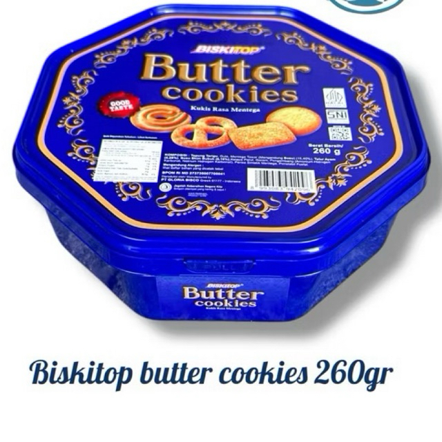 

Biskitop Butter Cookies 260gr Kukis Mentega