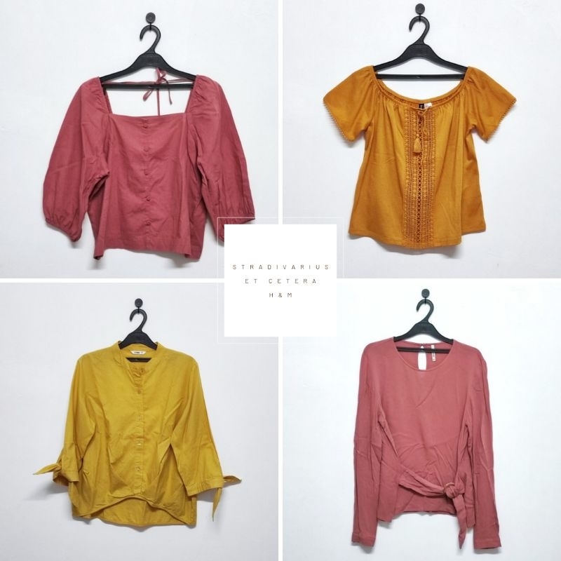 Blouse / Atasan Wanita Stradivarius / H&M / Et Cetera