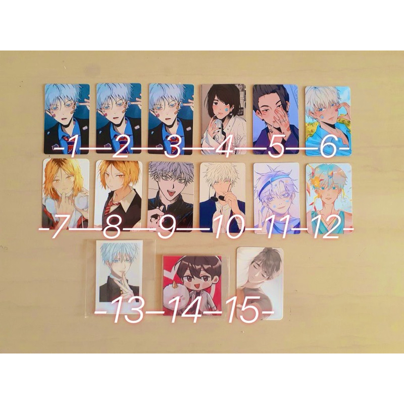 Photocard Pc Kertas Ganteng Jujutsu kaisen jjk, Haikyuu  Hq, & Omniscient Reader's Viewpoint m ORV /