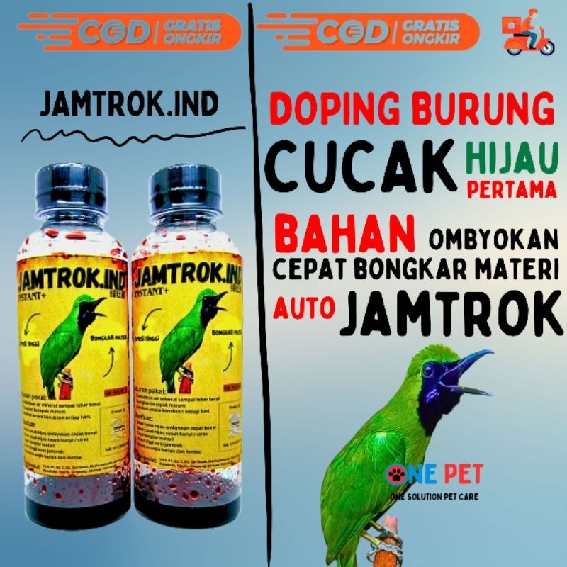 JAMTROK.IND -VITAMIN DOPING CUCAK HIJAU KICAU SUPLEMEN BURUNG BONGKAR MATERI JAMTROK DEXTRO SEMPATI 