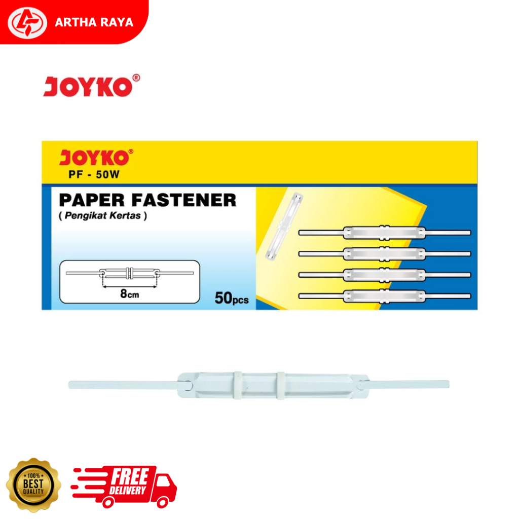 

Acco Paper Fastener Joyko PF-50W 1 Box 50 Pcs