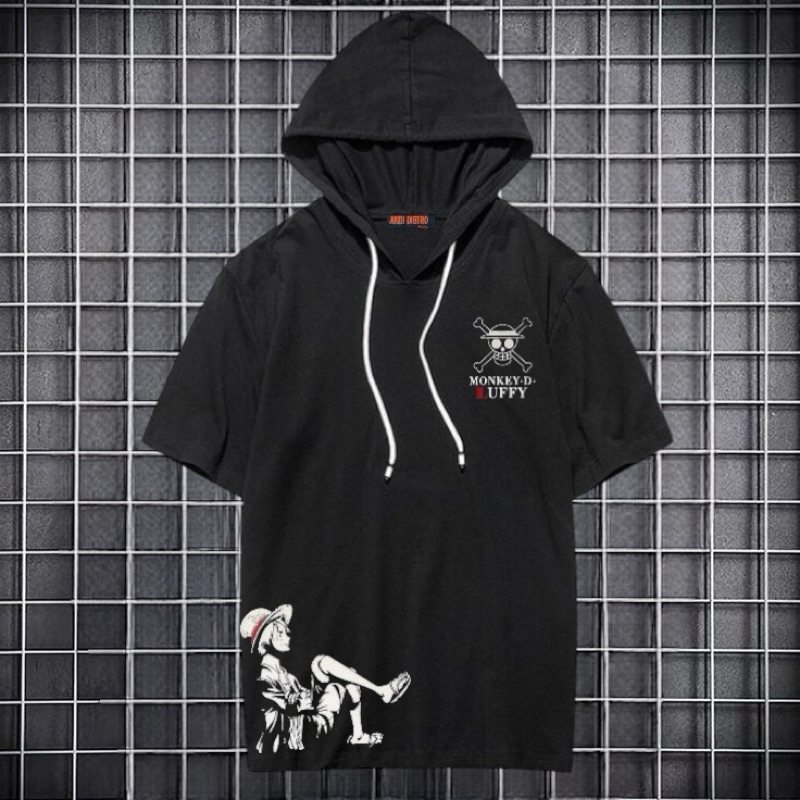 KAOS HODIE PRIA TERLARIS/KAOS DISTRO MURAH/KAOS HODIE ONE PIECE LUTFI TERBARU/KAOS TERLARIS TERKINI