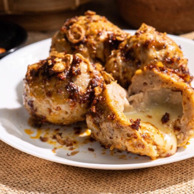 

Semangkok Bakso Keju Mozarella Besar - Frozen Food