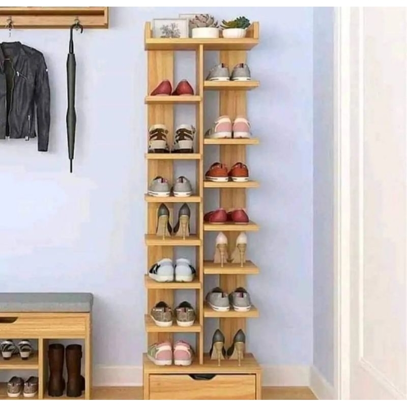 RAK SEPATU RAK SENDAL KAYU JATI TUA | RAK SEPATU RAK BUKU FURNITURE JATI JEPARA