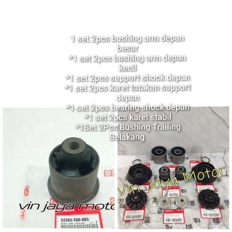 Paketan Bushing Arm-Support Shock Jazz RS GE 8 2003-2013 Ori