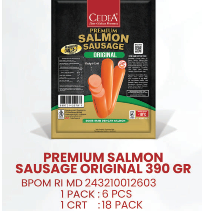 

Cedea salmon sausage original 390 gr