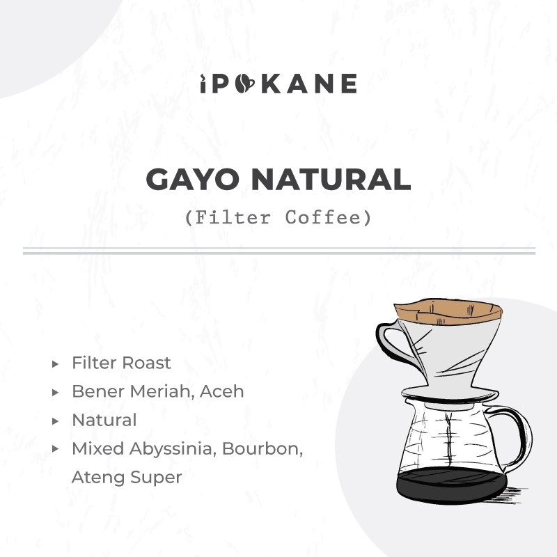 

KOPI ARABIKA - ACEH GAYO NATURAL PROCESS - ROASTED BEANS