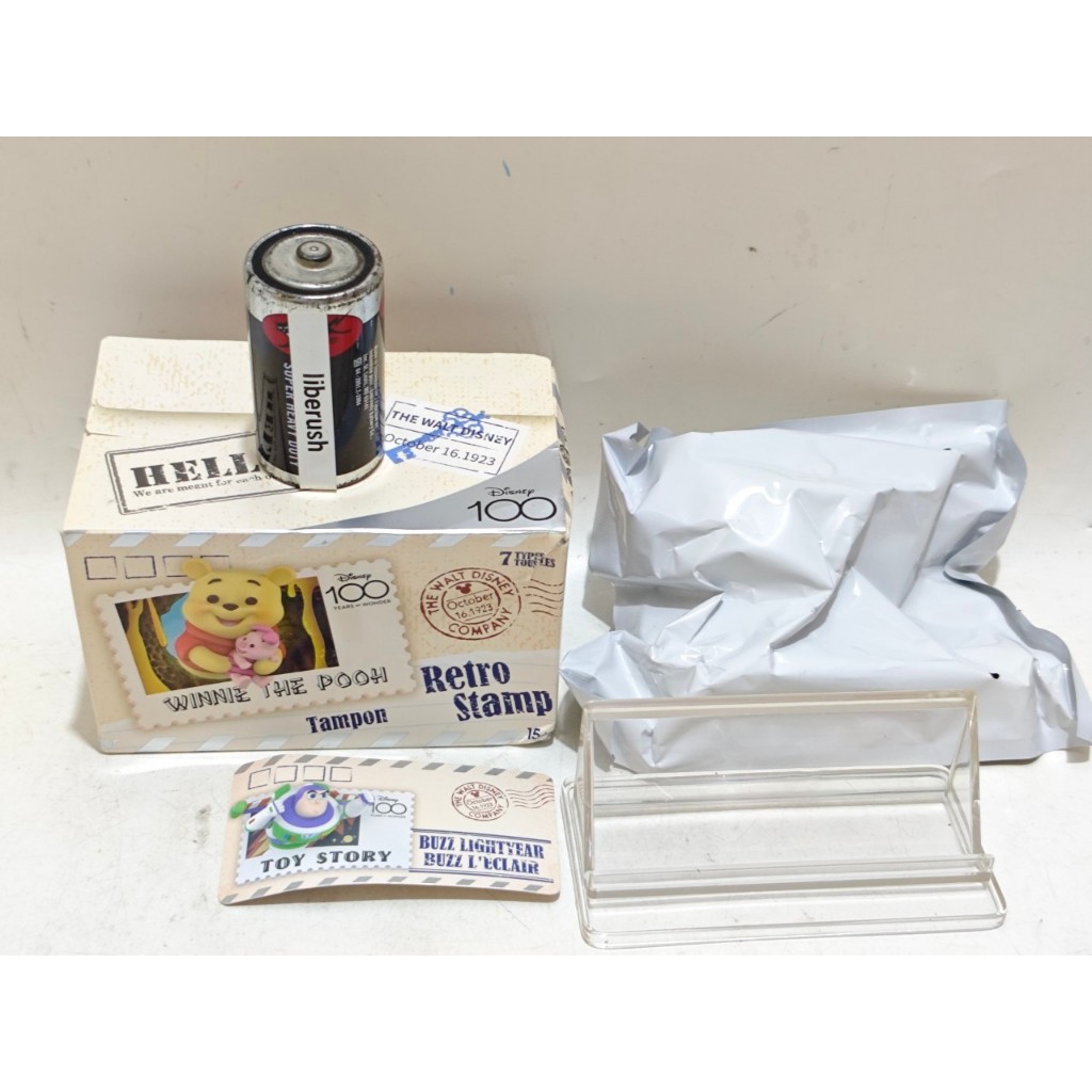 Disney 100 years of wonder retro stamp buzz lightyear toy story blind box figure art toys popmart po