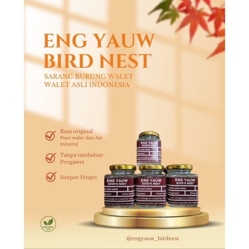 

Sarang burung walet healthy drink / Engyauw / 2 jar /100Ml