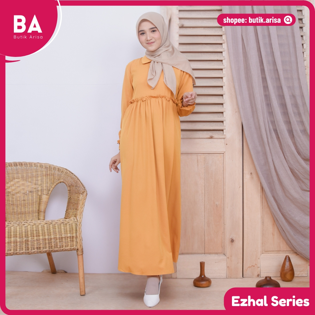 Ezhal Dress Gamis Anak remaja Perempuan Dress Muslim Kekinian Gamis Remaja Tanggung Butik Arisa