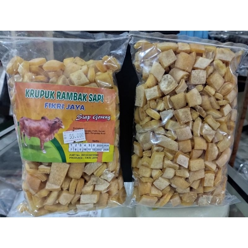 

Krecek Rambak/Krupuk Rambak Kulit sapi stik panjang Fikri Jaya
