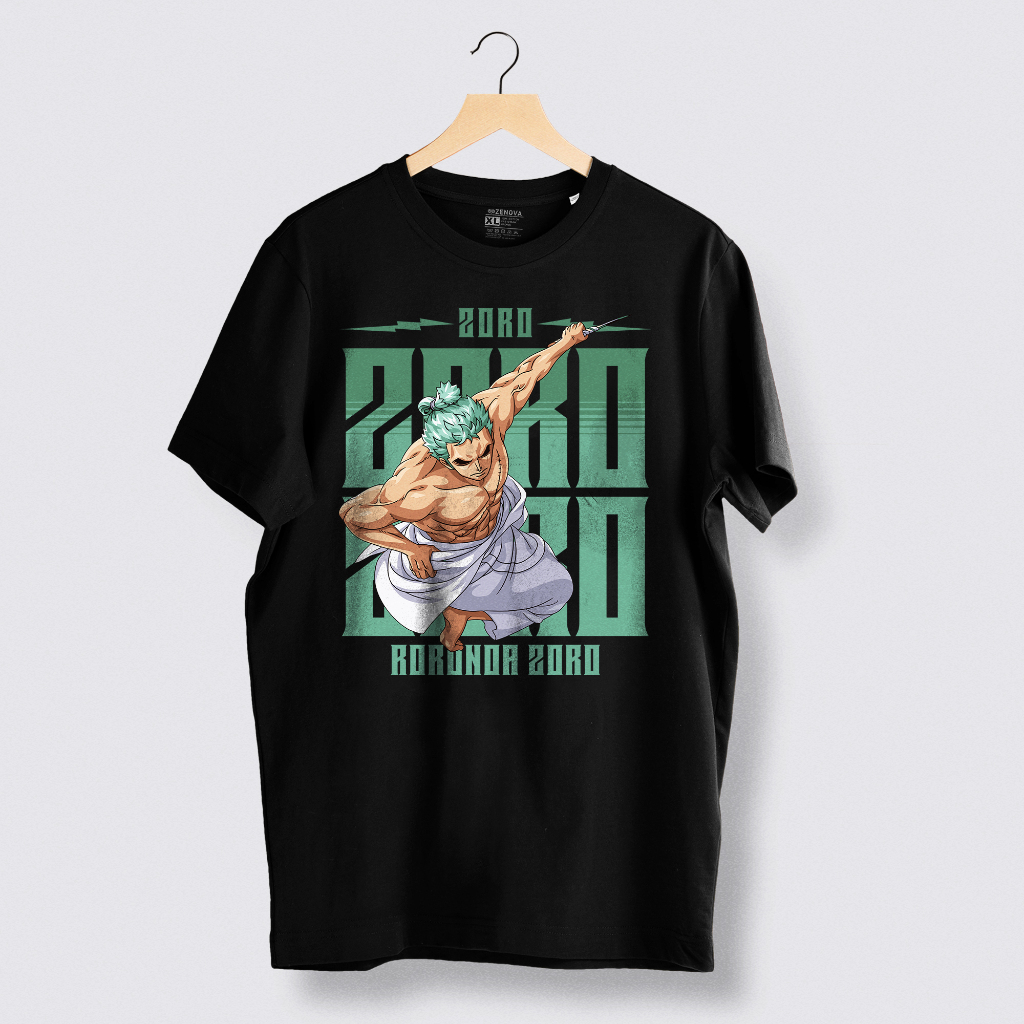ZENOVA Kaos Anime Zoro One Piece