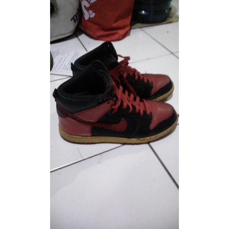 NIKE DUNK HIGH 2012 RED BLACK