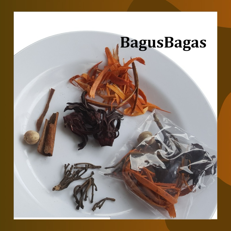 

Wedang Rosella Rosela Teh Rosella (Rempah saja) Pelangsing JSR Detoks Anti Oksidan Hibiscus Tea