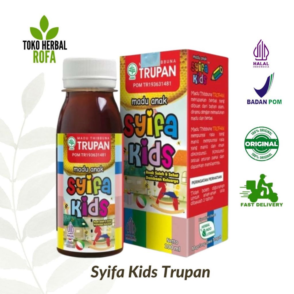 

MADU HERBAL ANAK SYIFA KIDS TRUPAN 100 ML UNTUK BANTU TURUNKAN PANAS