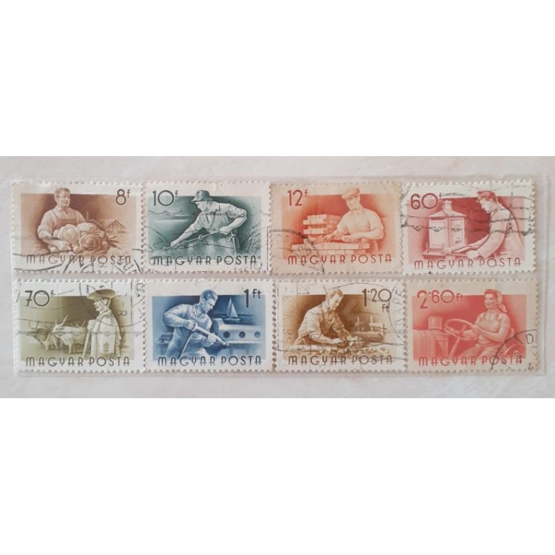 

Perangko Hungaria Hungarian Workers Tahun 1955 set 8pcs
