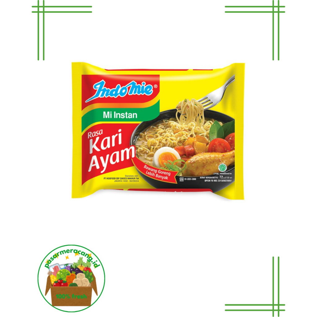 

Indomie Mie Kuah Kari Ayam 85gr