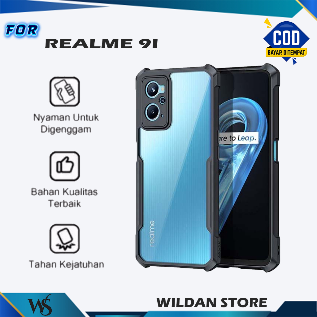 Case Realme 9i Shockproof Bumper Transparan TPU  Soft Case Belakang Premium