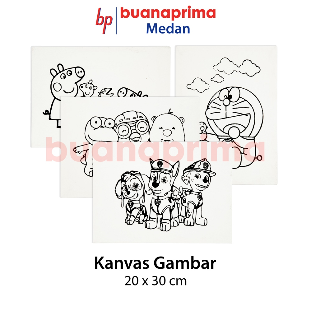 

KANVAS LUKIS BERGAMBAR 20 x 30 cm Sketsa Canvas Siap Pakai