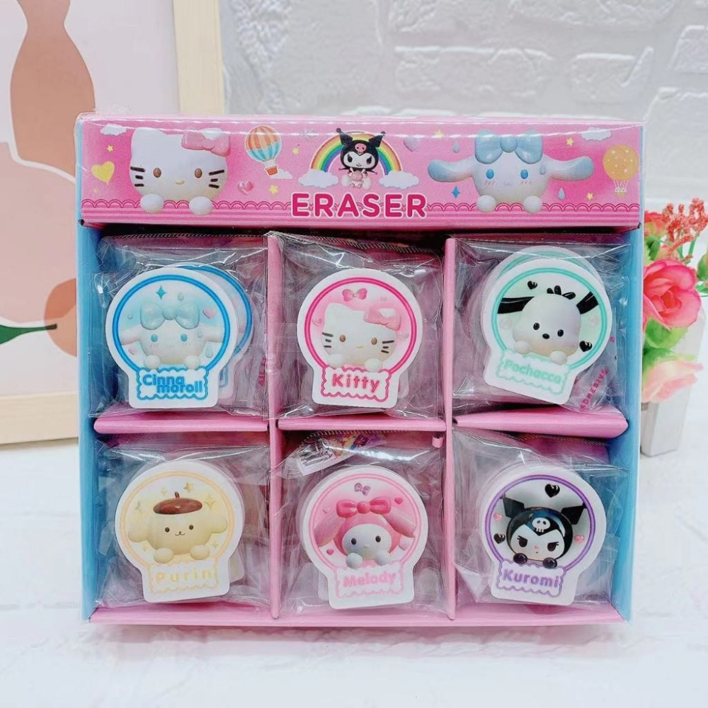 

Penghapus Pensil Eraser Lucu Bentuk Ice Cream Lucu Motif Karakter Kuromi Cinnamoroll Pompurin Pocchaco Hello Kitty My Melody Misaki