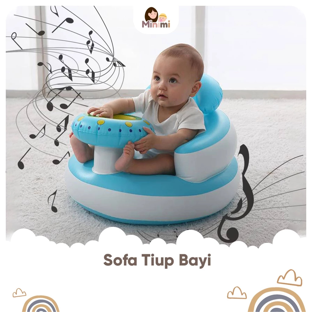 Kursi Sofa Duduk Bayi Kursi Pompa Bayi Ada Musik