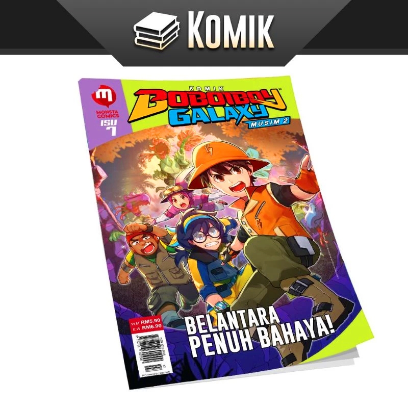 Buku Komik BOBOIBOY Galaxy Musim 2 isu 7 - Belantara Penuh Bahaya