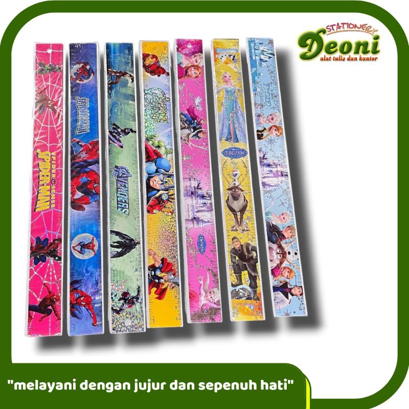 

Penggaris Mistar Besi 30cm Karakter 3135 1pcs