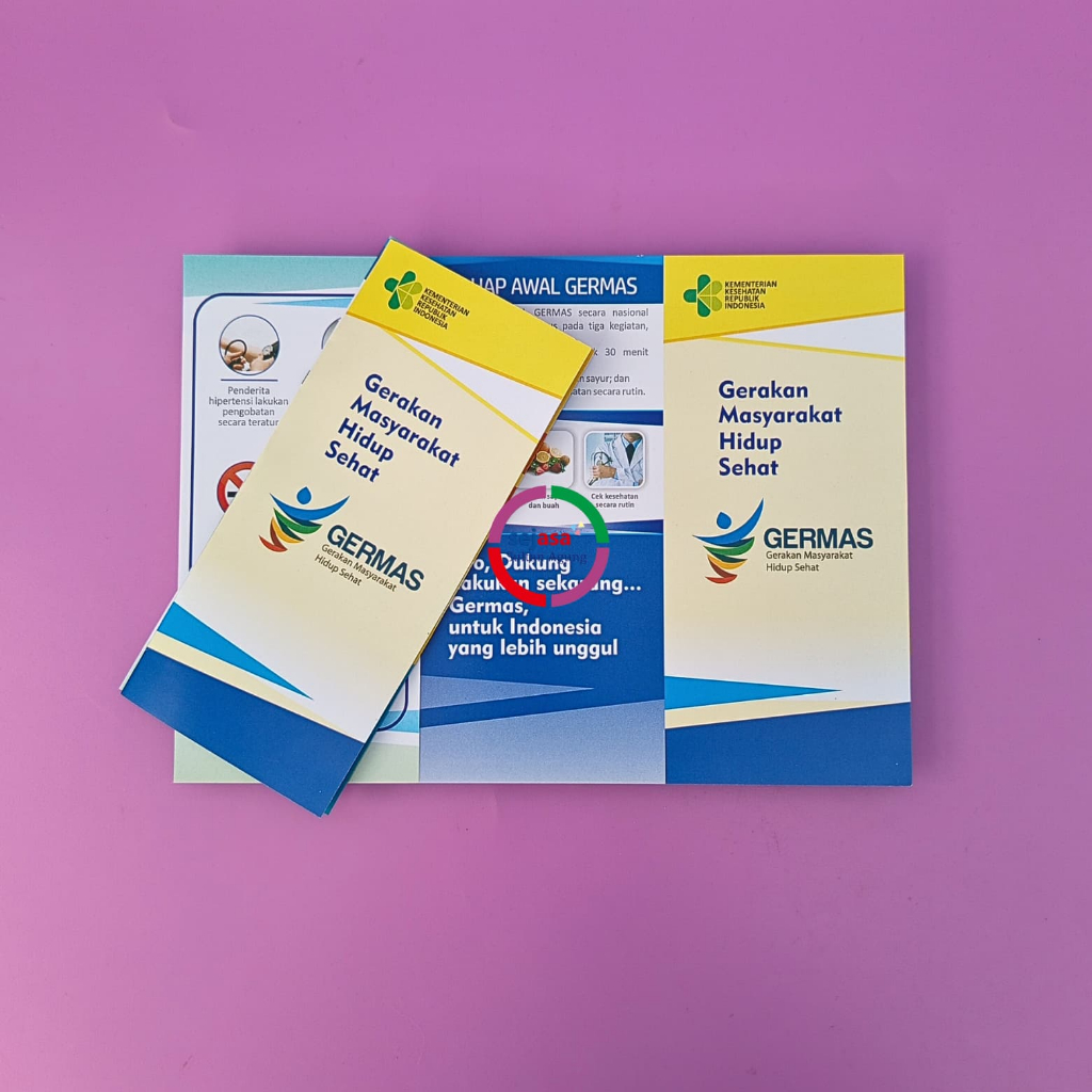 

Leaflet Gerakan Masyarakat Hidup Sehat | GERMAS - PHBS | Brosur Kemasan Hemat !!