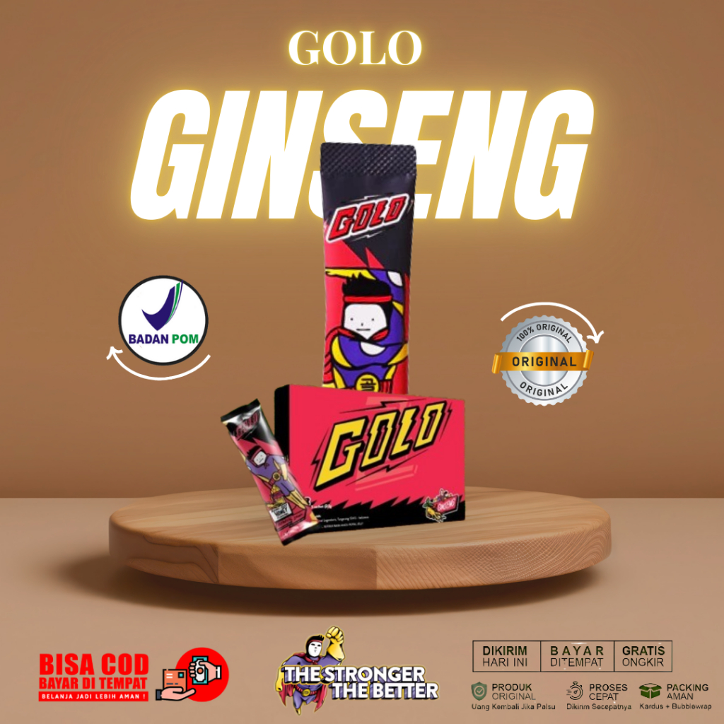 

Mister Golo Ginseng Suplemen Serbuk Botanical Drink Korean Ginseng 1 Box Isi (5 Sachet)