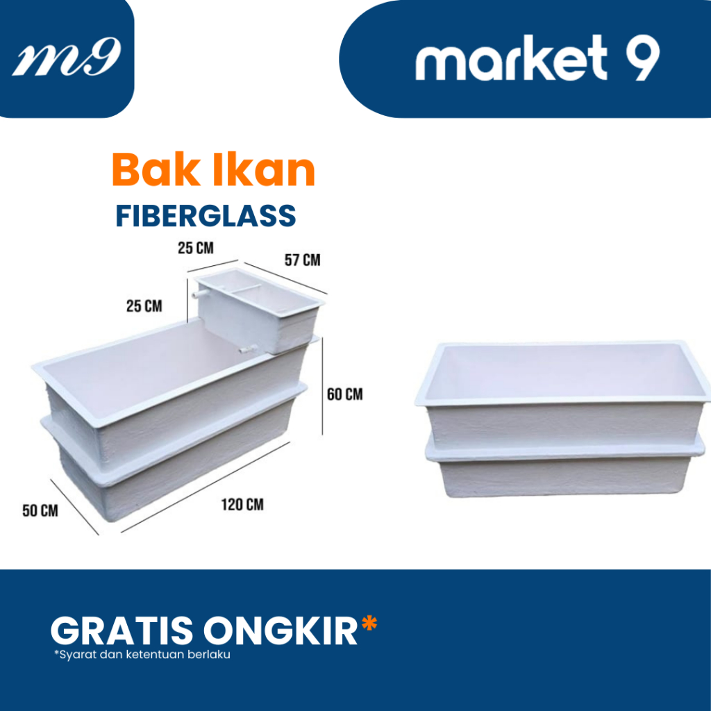 Bak Ikan Fiberglass