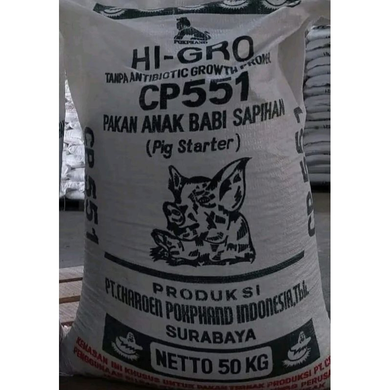 Hi-Gro Cp551 pigg starter pakan anak babi sapihan Pur babi penggemuk