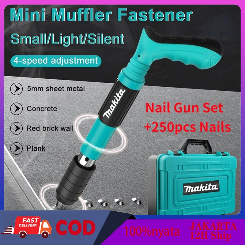 【12H Ship】Nail Gun Manual Steel Nail Gun Nail Puncher Gun Rivet Concrete Wall Gun Contains 50 Nails