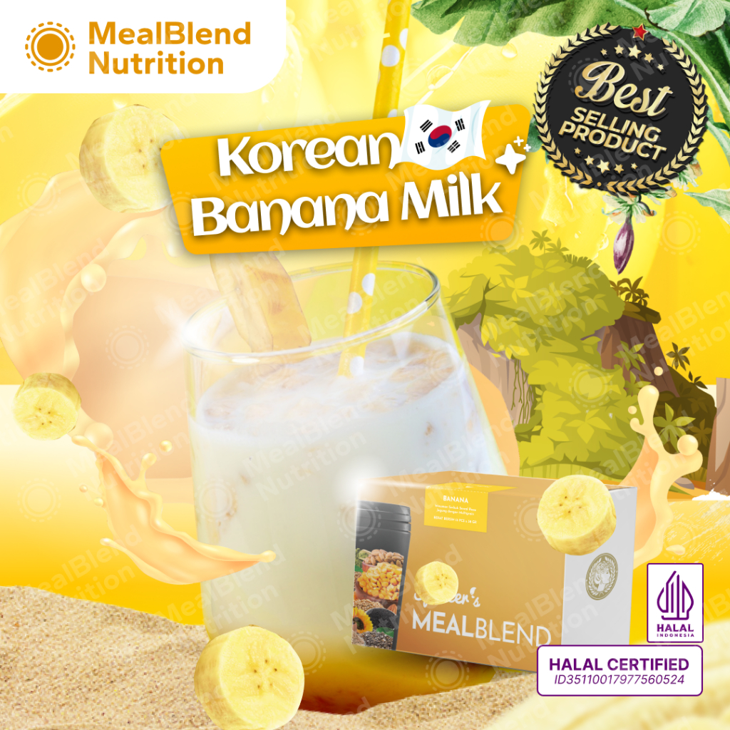 

Spencer's MealBlend - Korean Banana Milk | Multigrain Slimming Drink | Pengganti Makanan - 1 Sachet