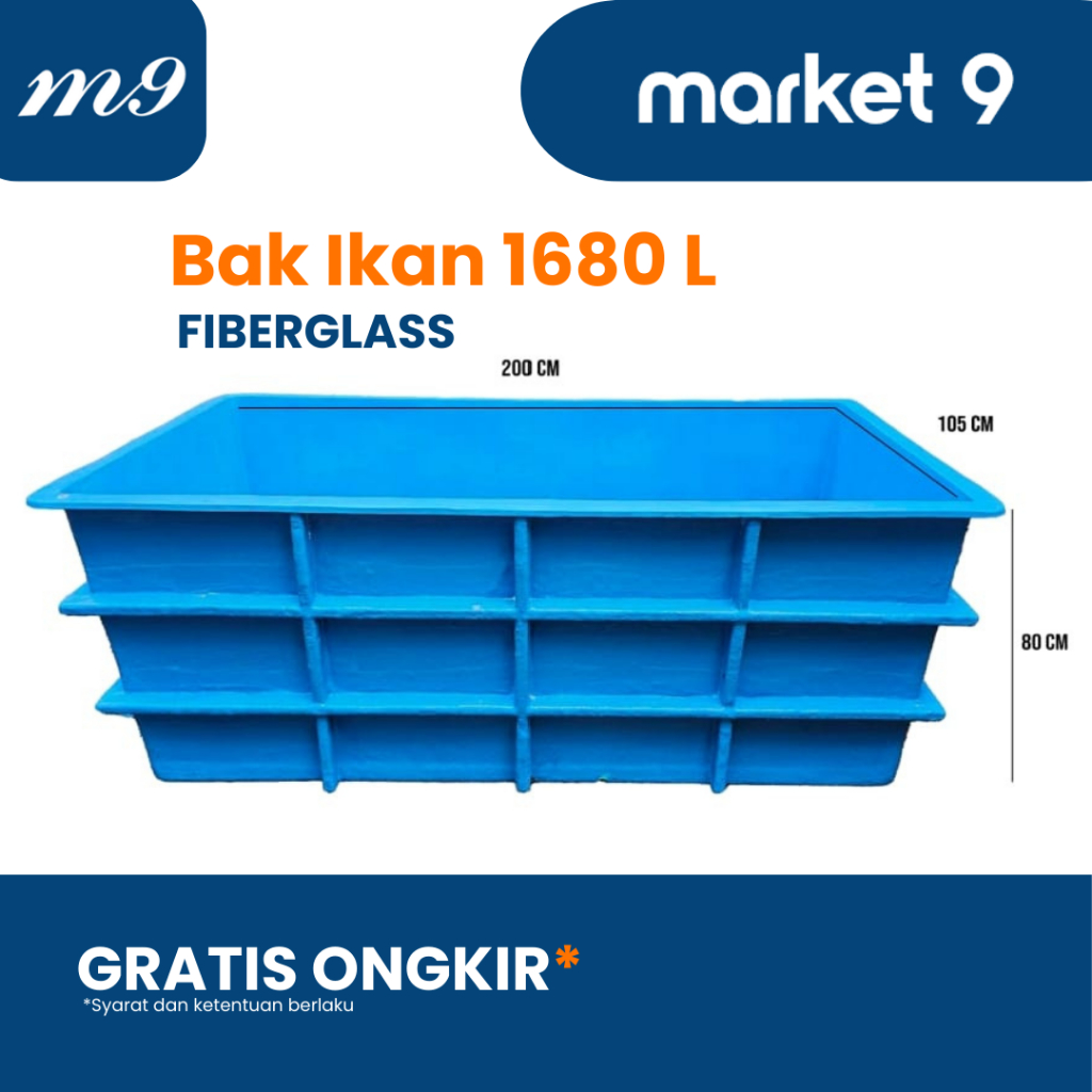 Bak Ikan Fiberglass