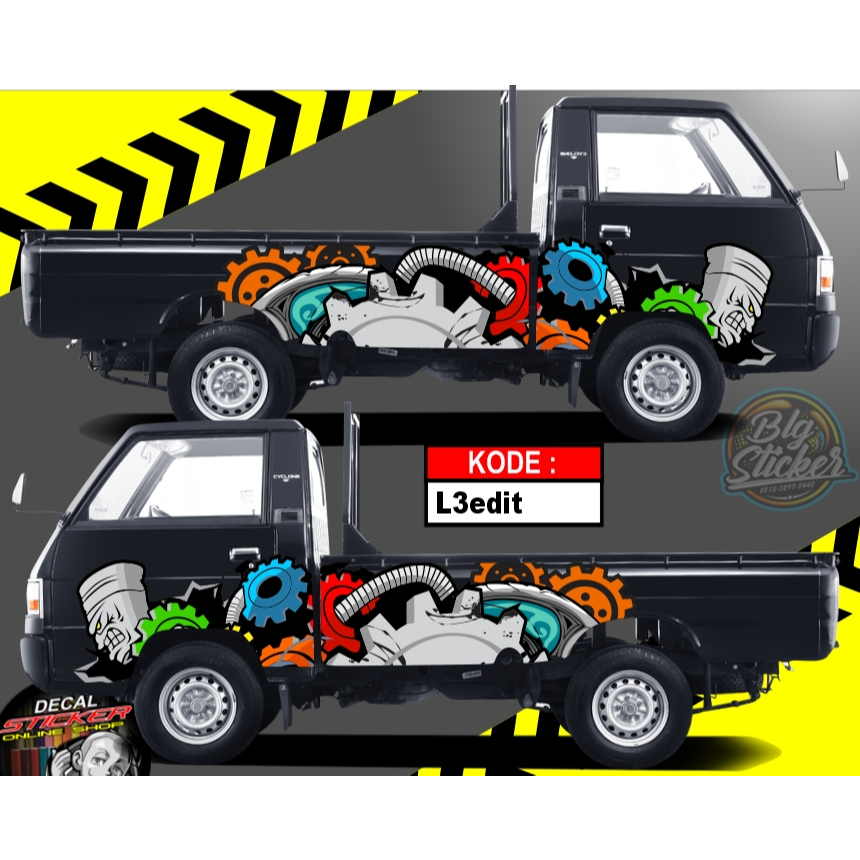 STRIP MOBIL L300 SAMPING DECAL PRINT VARIASI CUSTOM FOTO