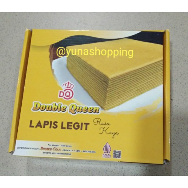 

Lapis legit Double queen rasa kaya 1200g