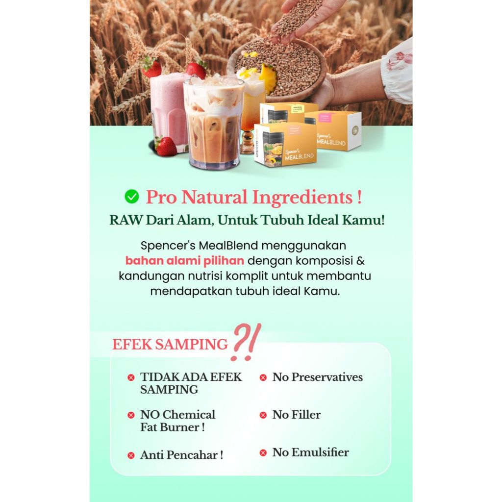 

Spencer Meal Blend Multi Grain spencer Minuman Multi Grain Meal Replacement