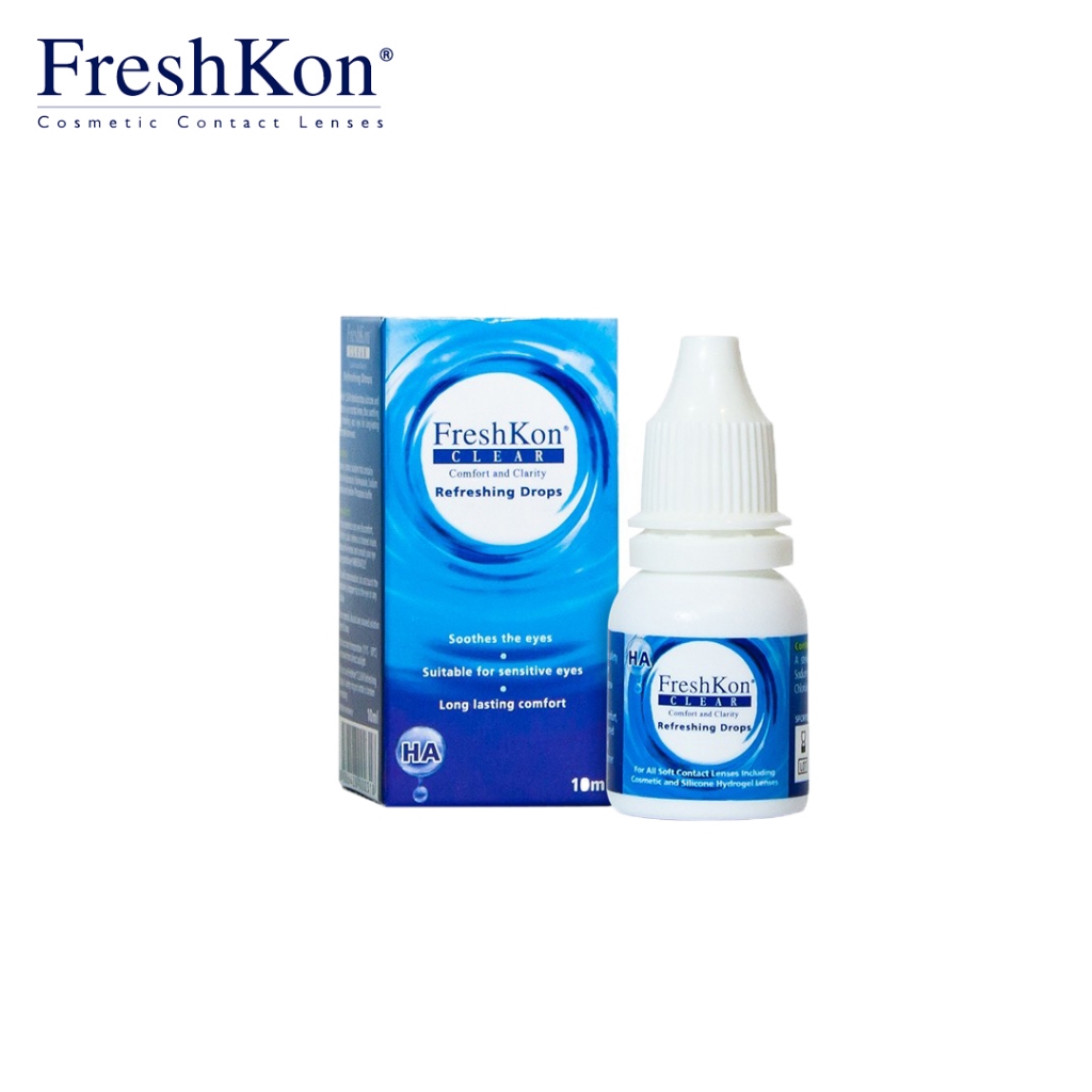 Lensza | Freshkon 10ml Eye Drops | Freshkon Clear Tetes Softlens 10ml | Cairan Tetes Mata Freshkon