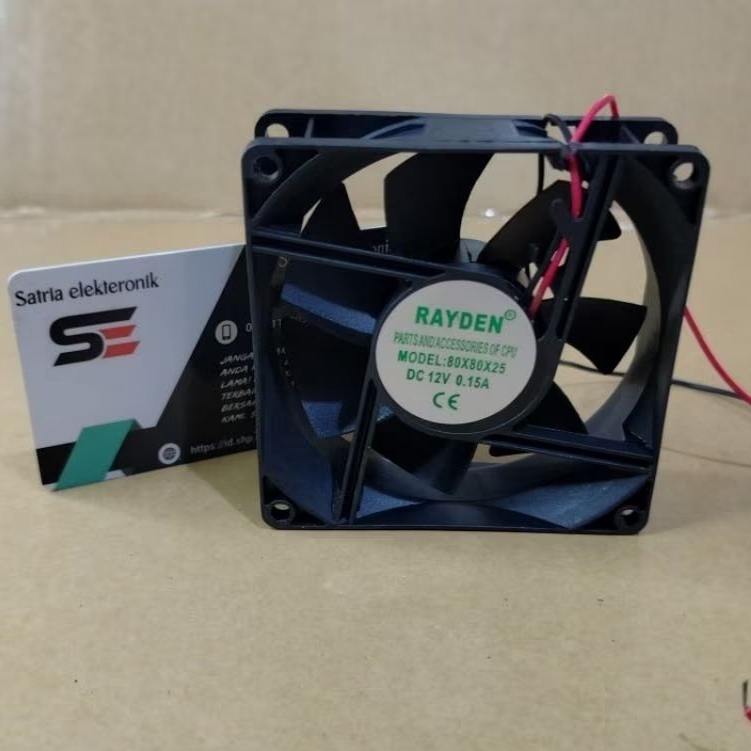 Fan DC 24v 8 x 8 cm Kipas DC 24v 8cm