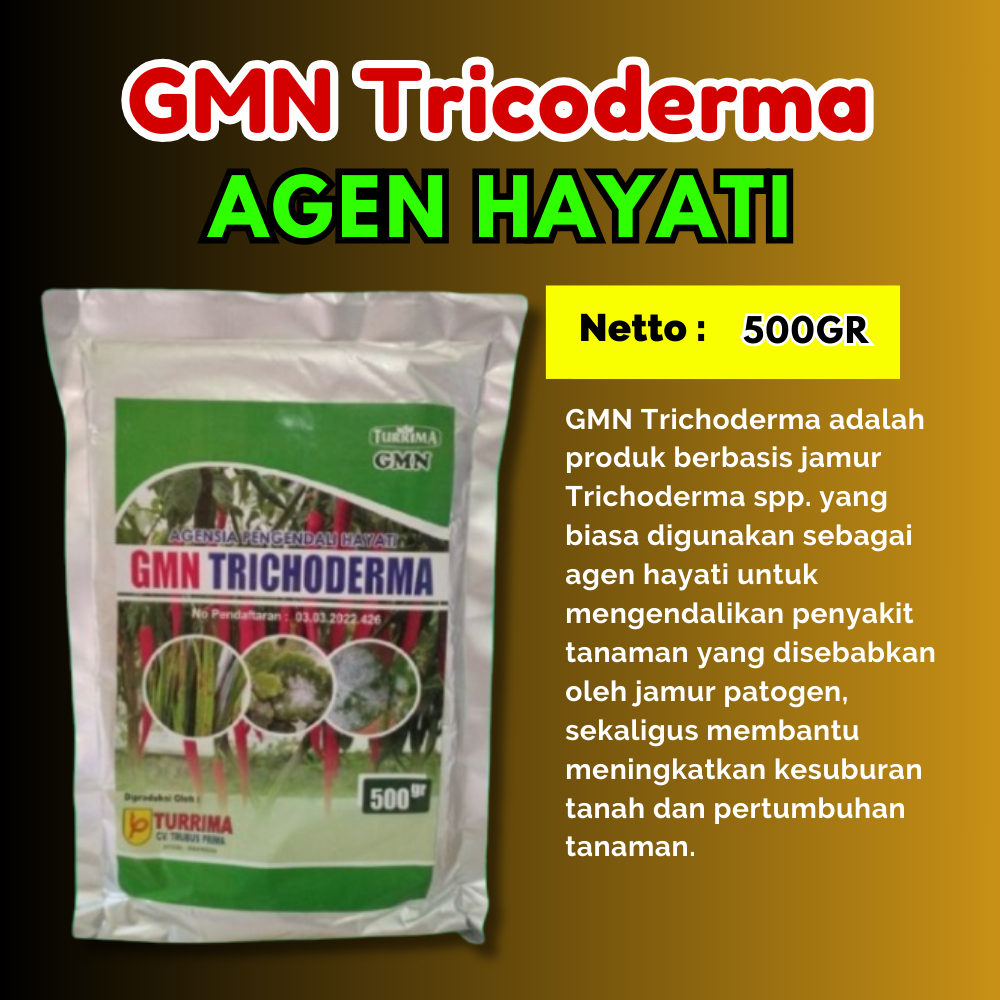 UNGGULAN  Fungisida Tricoderma Organik Isi 500Gram, Fungisida Tricoderma Padat Isi 500Gram