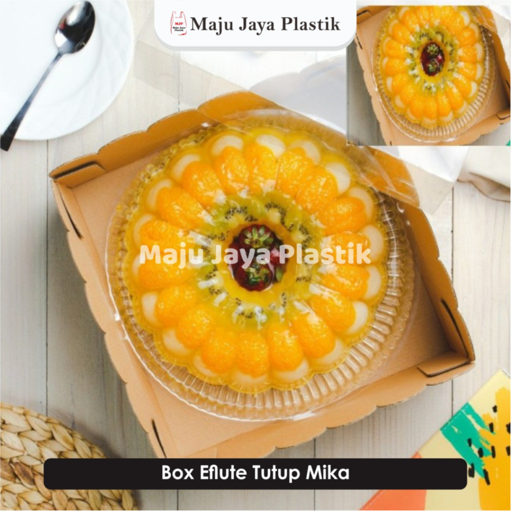 

Box Eflute Tutup Mika 22x22x12 dus puding wave mika puding Tebal 25x25x12 box hampers lebaran EID