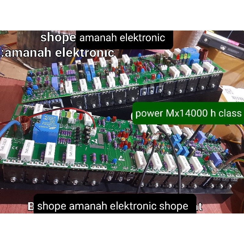 POWER MX14000 fulset PENDINGIN HITAM tebal.TOSHIBA BAGUS 2.500-2.700wat.fulset Heatsink 3u