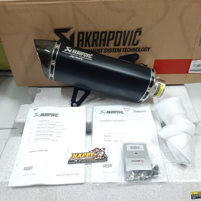 Knalpot Akrapovic Yamaha XMAX 300 black edition original